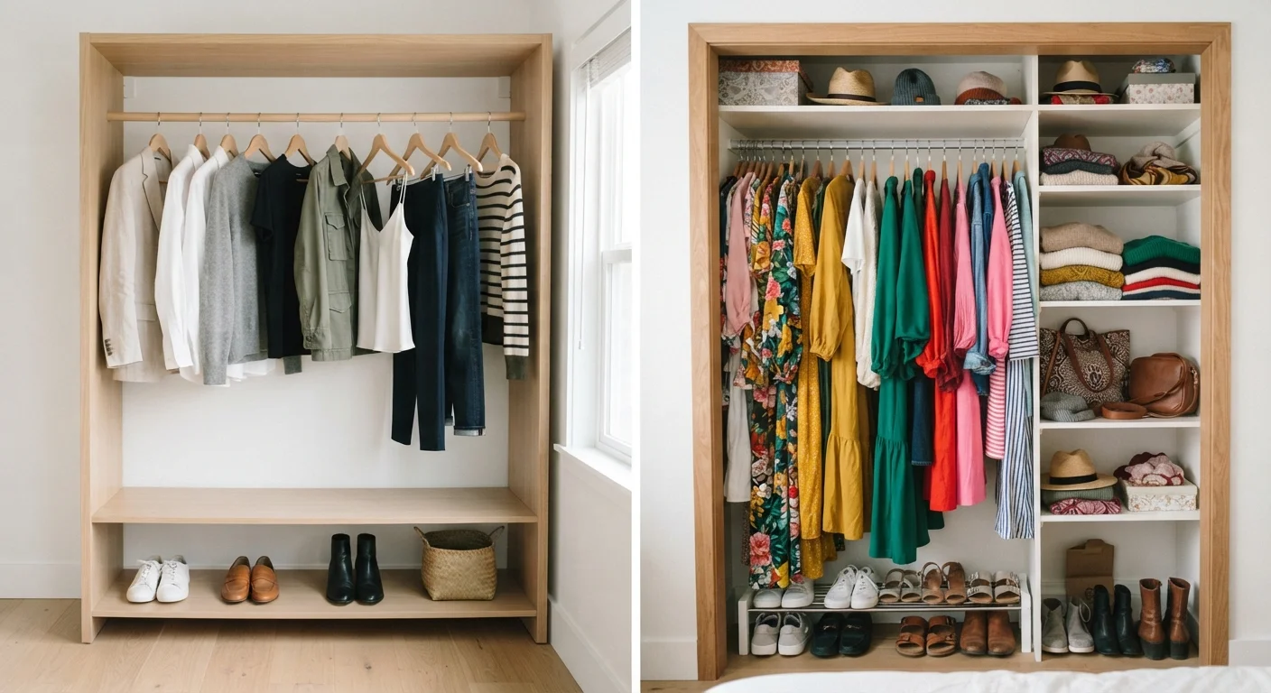 Capsule Closet vs. Traditional Wardrobe: Which Approach Actually Works?
