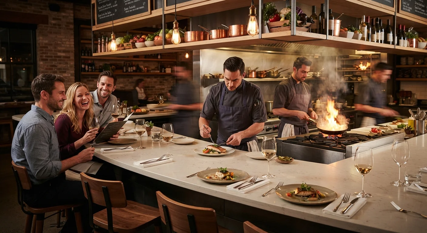 Open Kitchens, Bar Seats, and Chef's Counters: Dining Formats Changing the Restaurant Experience
