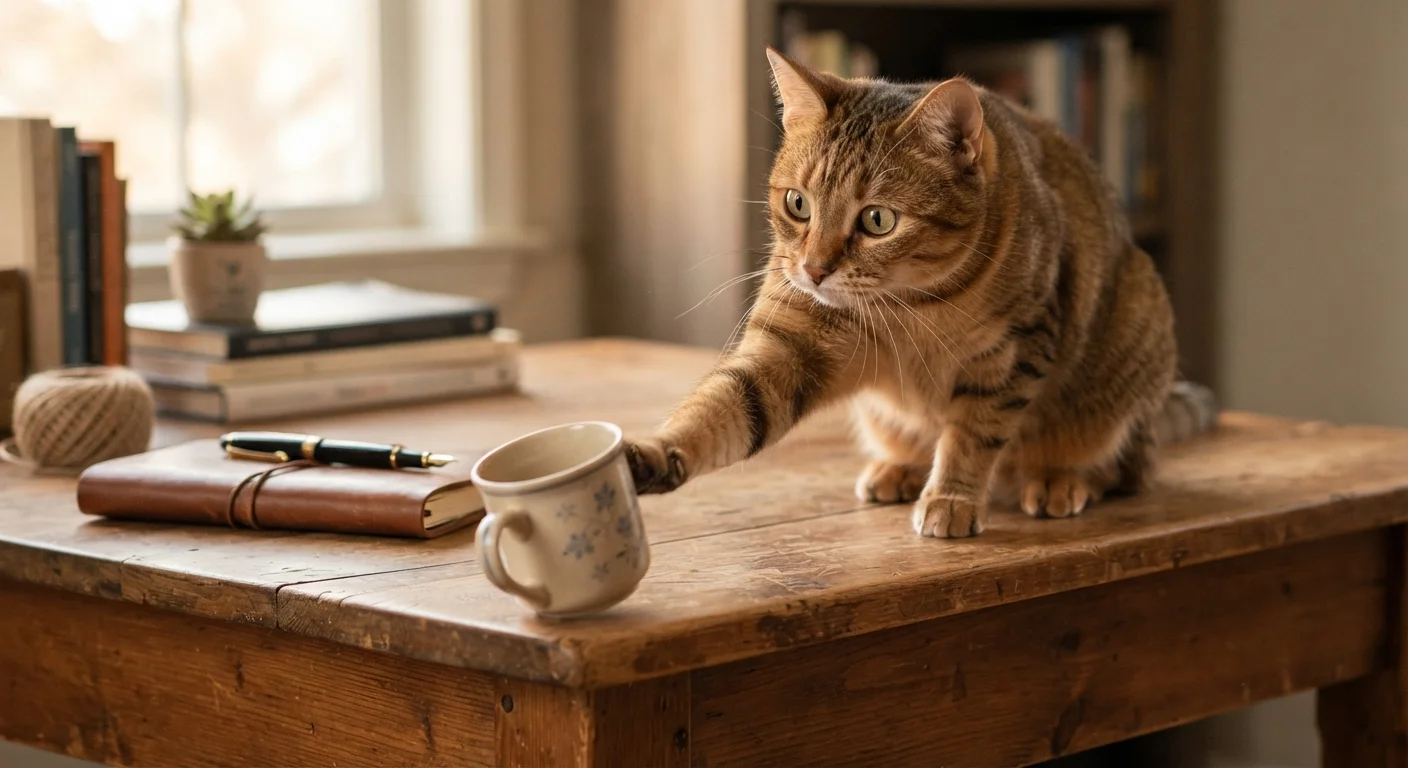 The Science Behind Why Cats Knock Things Off Tables